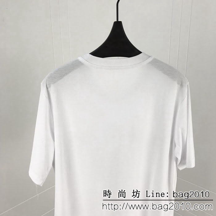 FENDI芬迪 19Ss新款燙鑽短袖Tee 毒蛇纏繞燙鑽 超閃Bling雙股絲光面料 男女同款 ydi2269